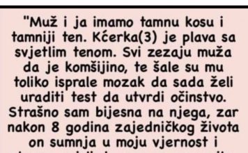 Muž i ja imamo tamnu kosu i tamniji ten….