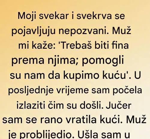 Dan kada sam shvatila prave namere svoje svekrve i svekra