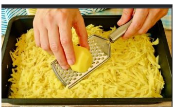 Lakše od pice! Samo narendajte 3 krompira! Jednostavan i jeftin recept