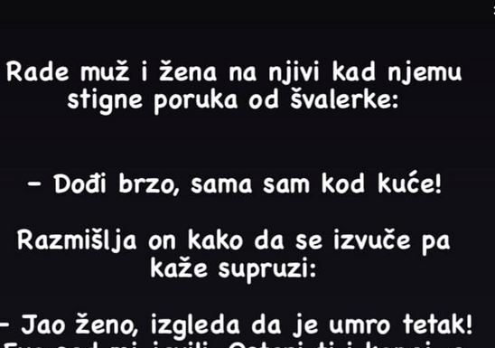 VIC DANA……Rade Mujo I Fata Na Njivi Kad Stigne Muji Poruka Od Švalerke…..