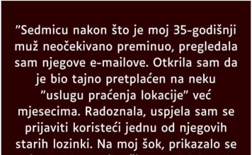 “Sedmicu nakon što je moj 35-godišnji muž neočekivano preminuo…”