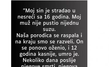 “Moj sin je stradao u nesreći sa 16 godina…”