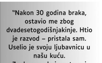 “Nakon 30 godina braka, ostavio me zbog dvadesetogodišnjakinje…”