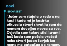 “Jučer sam stajala u redu u na kasi…”
