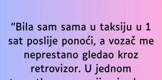 “Bila sam sama u taksiju…”