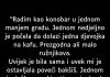 “Radim kao konobar u jednom manjem gradu…”