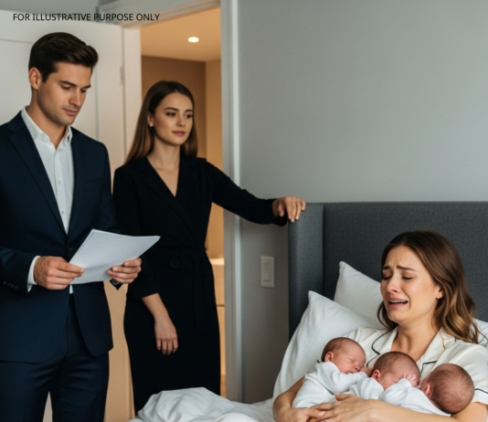 Ono jutro kada sam se još liječila od porođaja naših trojki, Moj suprug me je pogledao i rekao: ‘Samo potpiši papire,’ – I dok je odlazio sa svojom mladom pomoćnicom, Nije imao pojma da će njegova afera i taj potpis biti upravo ono što Okrenuo je svoj savršeni svijet naopačke…