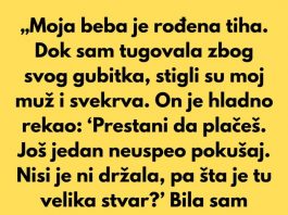 Moja beba je rođena tiha. Mislim da nikada neću zaboraviti tu vrstu tišine.