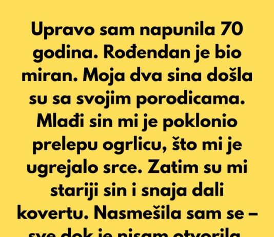 „Odbijam da ostavim nasledstvo porodici koja me tretira kao bankomat.“