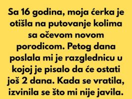 Ovo se desilo devedesetih, kada je moja ćerka imala 16 godina.