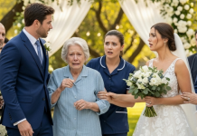 Na Dan kada sam trebala da se udam u Milijunašku porodicu,moja majka je izašla iz “luksuznog centra” u koji su je sakrili i šapnula: „Dobila sam tvoju pozivnicu, sine“ — a istina koju je otkrila zaustavila je cijelo vjenčanje.