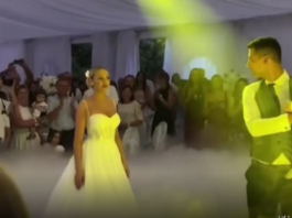 POČEO PRVI PLES, A MUZIKA STALA, MLADOŽENJA OSTAVIO MLADU: Gosti u neverici skočili sa stolica, ovo niko nije očekivao! (VIDEO)