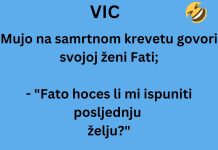 VIC DANA: Mujo na samrtnom krevetu…