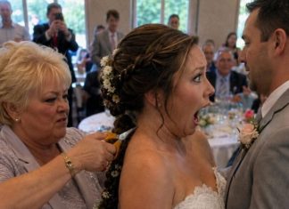 Moja svekrva mi je prišla s leđa na dan mog vjenčanja i odsjekla kosu, tvrdeći da je to „porodična tradicija“. Ali moj suprug je uradio nešto zbog čega je vrlo brzo požalila svoj postupak. 😰😨