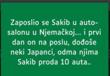 U Njemačkoj je Sakib nedavno postao član jednog auto salona