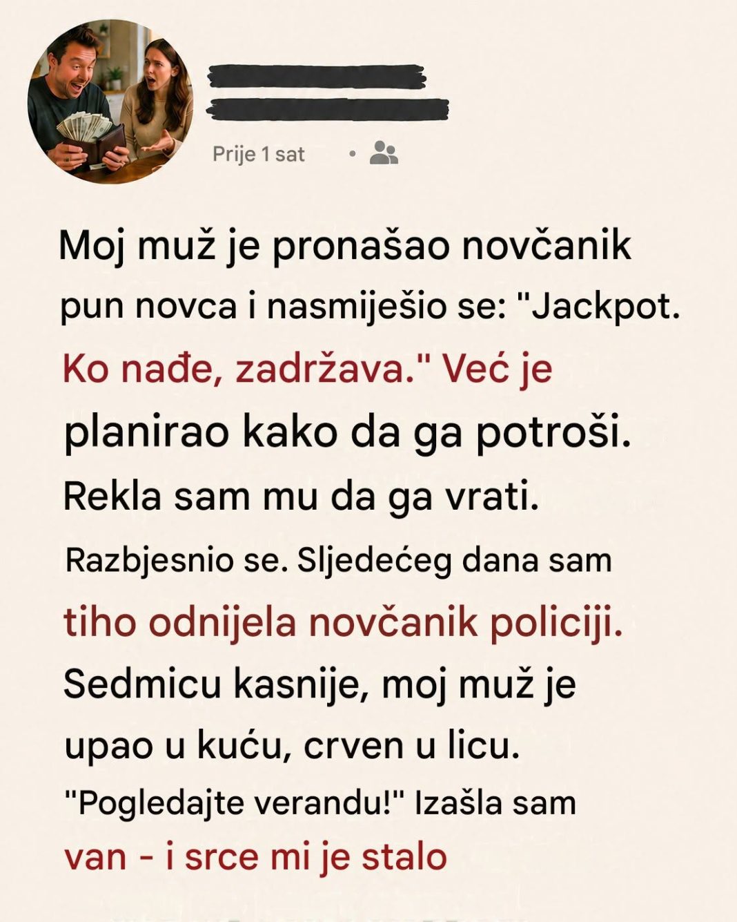 Dečji crtež koji je promenio sve: Suprug je hteo da zadrži izgubljeni novčanik pun para, a onda je usledio susret koji ga je slomio - featured image Dečji crtež koji je promenio sve: Suprug je hteo da zadrži izgubljeni novčanik pun para, a onda je usledio susret koji ga je slomio - featured image