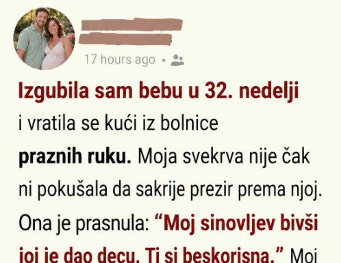 Svekrva me je nazvala beskorisnom nakon što sam izgubila bebu, a muž je ćutao: Istinu sam pronašla u koferu Svekrva me je nazvala beskorisnom nakon što sam izgubila bebu, a muž je ćutao: Istinu sam pronašla u koferu - featured image