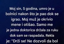 “Moj sin, 5 godina, umro je u bolnici nakon što je…”