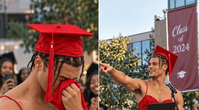 Moj sin prešao je preko pozornice na dodjeli diploma odjeven u jarko crvenu haljinu dok su mu se stotine ljudi smijale. Ja sam bila jedina osoba u dvorani koja je znala zašto.