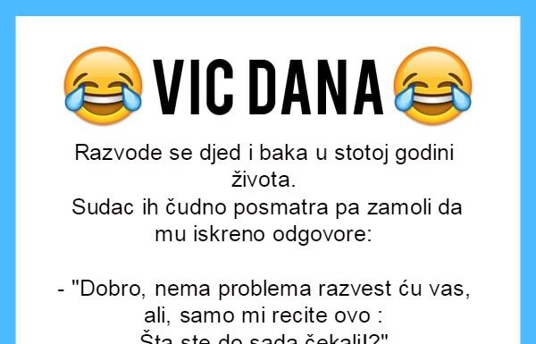 VIC DANA: Razvod u stotoj