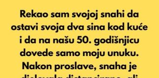 Pedeset godina braka je proslavljeno, ali moja porodica je sada nepovratno slomljena.