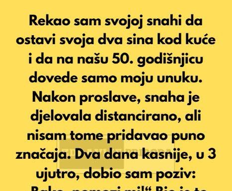 Pedeset godina braka je proslavljeno, ali moja porodica je sada nepovratno slomljena.