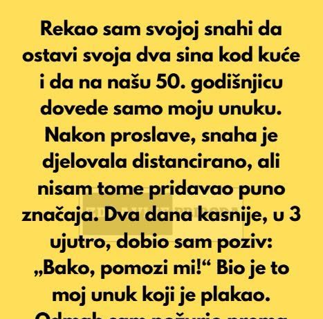 Pedeset godina braka je proslavljeno, ali moja porodica je sada nepovratno slomljena.