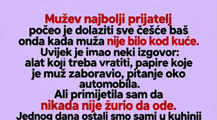 Mužev najbolji prijatelj otkrio mi je njegovu tajnu