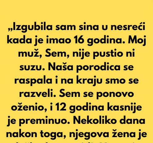 Mislila sam da me muž ne voli jer nije plakao za našim sinom – istina me šokirala