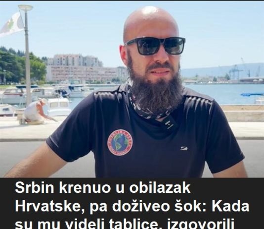 Srbin krenuo u obilazak Hrvatske, pa doživeo šok: Kada su mu videli tablice, izgovorili neverovatnu rečenicu! VIDEO