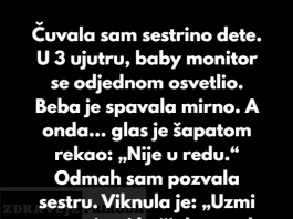 “Čuvala sam sestrino dete. U 3 ujutru, baby monitor se odjednom upalio…”