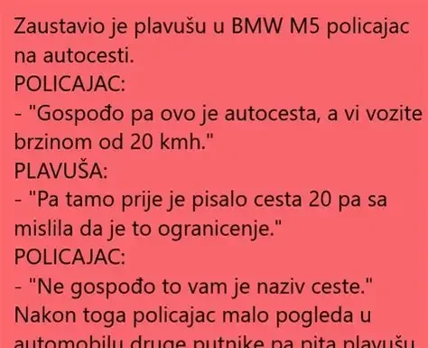 VIC DANA !!! PLAVUŠA NA AUTOCESTI