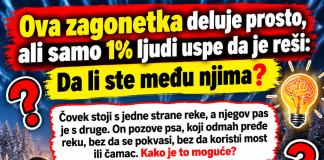 Ova zagonetka deluje prosto, ali samo 1% ljudi uspe da je reši: Da li ste među njima?